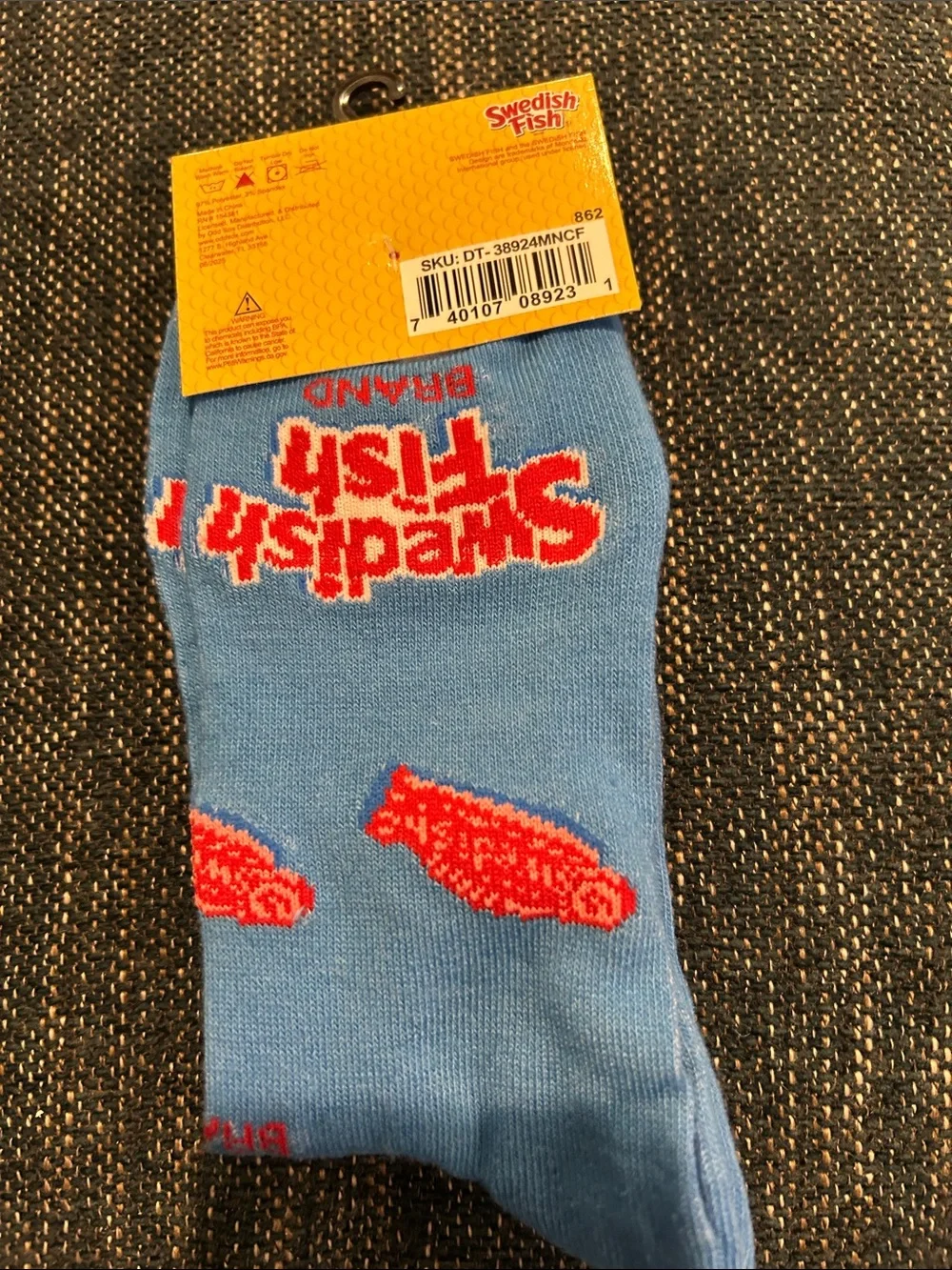 Blue Crew Socks - Branded Graphic Sock for Men